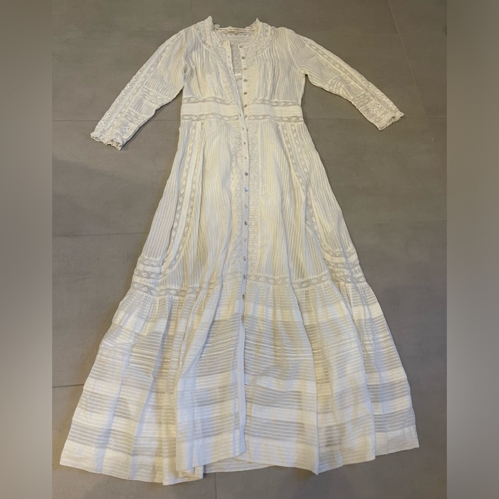 Gorgeous maxi boho dress by Love shack Fancy, Sz.4, off white, Sz.4, worn once.